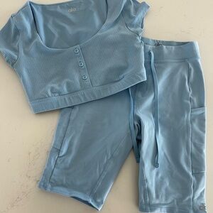 ALO Yoga 9” Shorts and Top Set